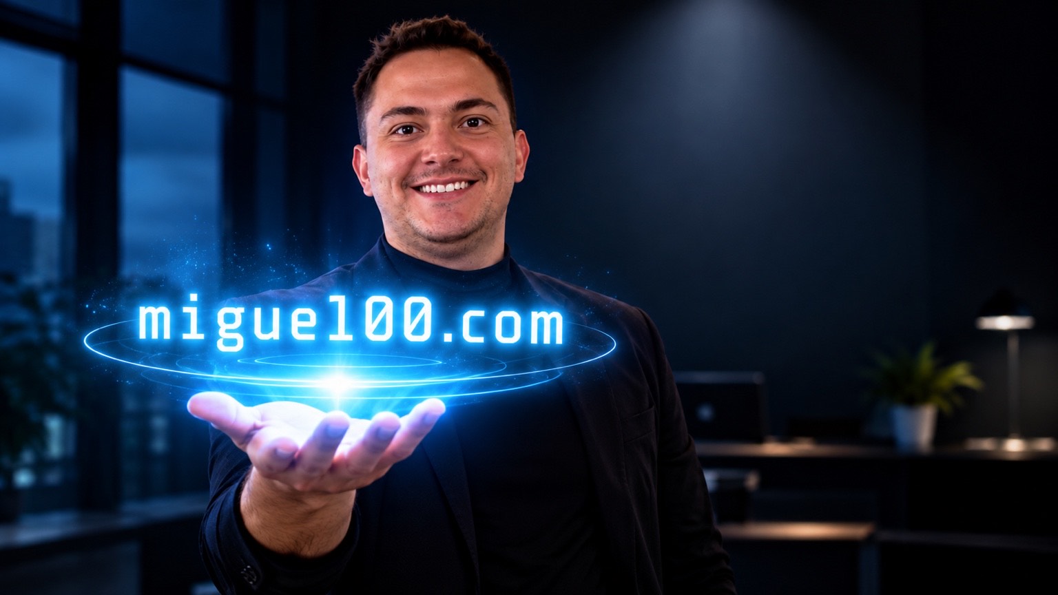 Migue presenting migue100.com